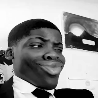 Black Guy Gigachad Face Meme GIF