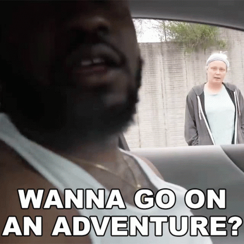 Black Guy In A Car Wanna Go On An Adventure GIF