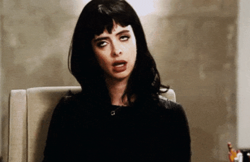Black Hair Girl Rolling Eyes GIF