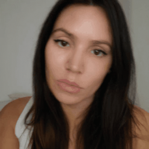 Black Hair Lady Rolls Eyes GIF