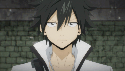 Black Haired Anime Character White Shirt