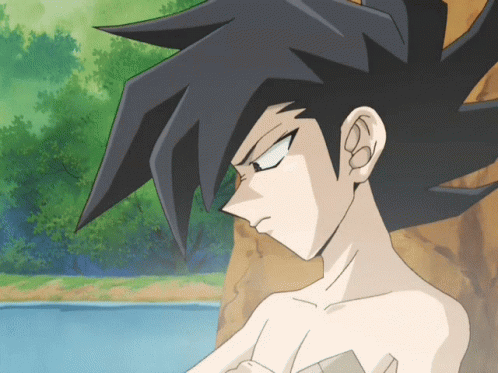 Black-Haired Cartoon Character by River