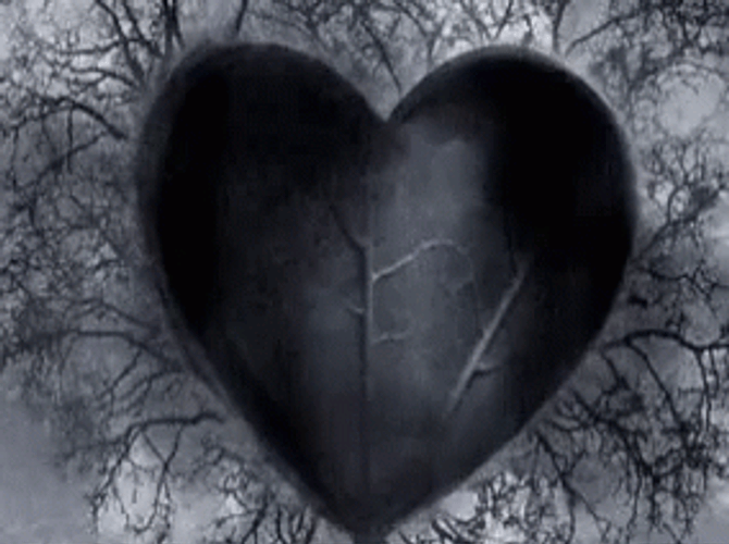 Black Heart Emitting Gas GIF