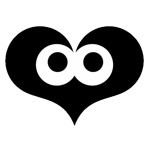 Black Heart With Two Eyes