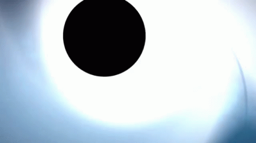 Black Hole in White Circle