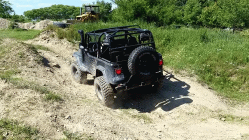 Black Jeep With License Plate SDC