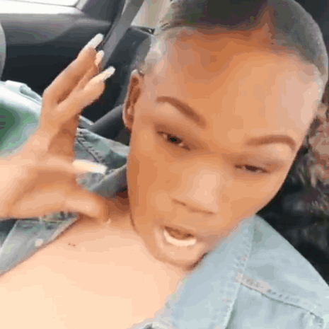 Black Lady Headache Brain Blast GIF