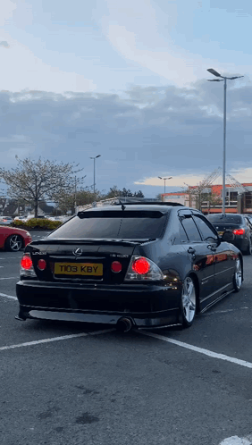 Black Lexus With License Plate TK03 KBY