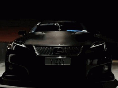 Black Lexus With License Plate Yizzy