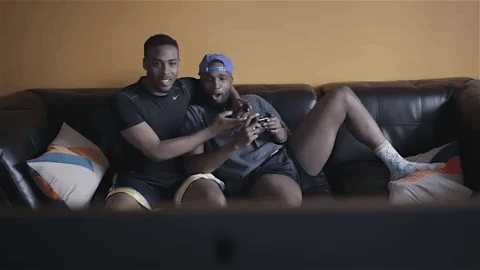Black Love Playing Games GIF