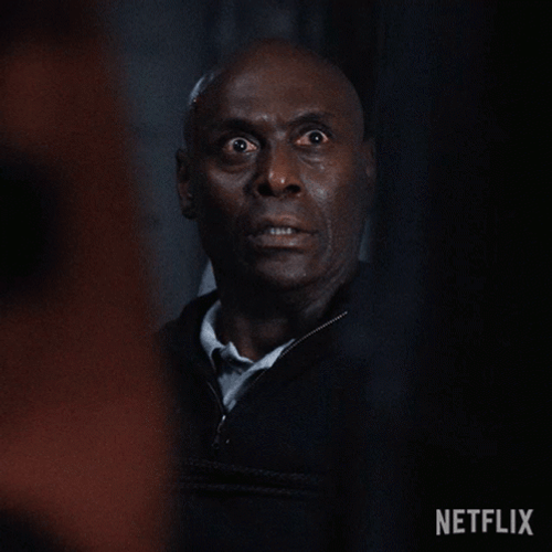 Black Man In Shock Fear GIF