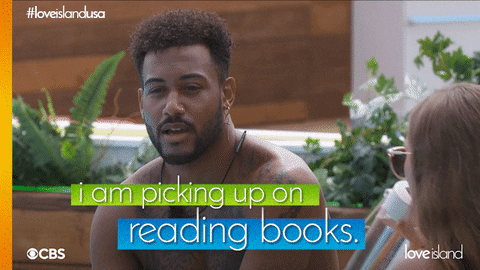 Black Man Reading Book GIF