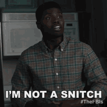 Black Man Saying I'm Not A Snitch GIF