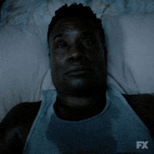 Black Man Wakes Up Sweating GIF