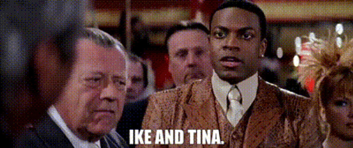 Black Man Yelling Tina And Ike Turner GIF