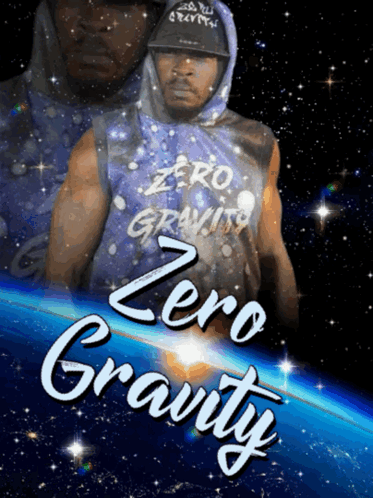 Black Man Zero Gravity Animated Poster GIF
