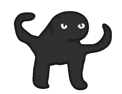Black Monster with White Eyes