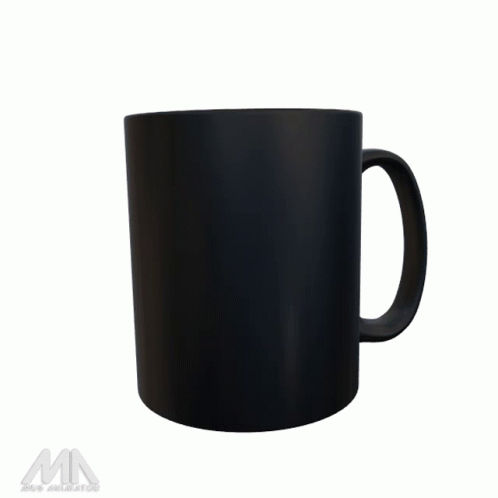 Black Mug With Bride and Groom