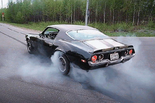 Black Muscle Car GTSDR License Plate