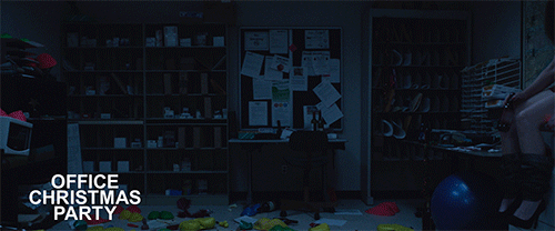 Black Out Office Christmas Party GIF
