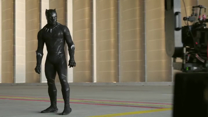 Black Panther Behind The Scenes GIF