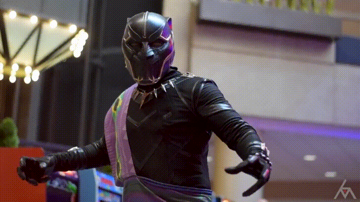 Black Panther Cosplay GIF