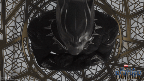 Black Panther Falling GIF