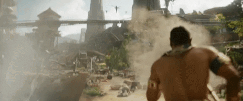 Black Panther Flying Animation GIF