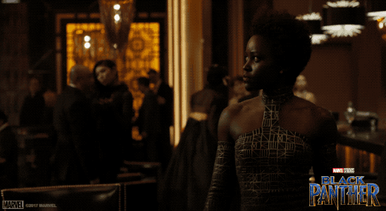 Black Panther Nakia Walking GIF
