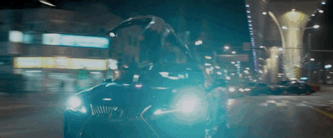 Black Panther On Vehicle GIF