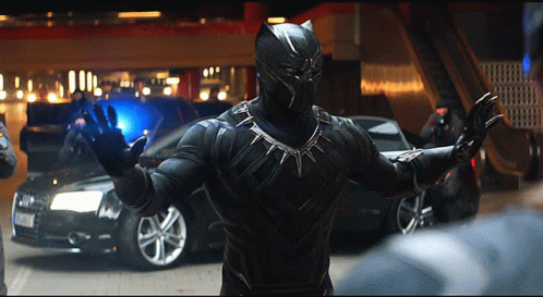 Black Panther Removing Helmet GIF