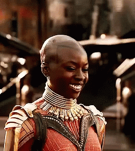 Black Panther Wakanda Okoye Wink GIF