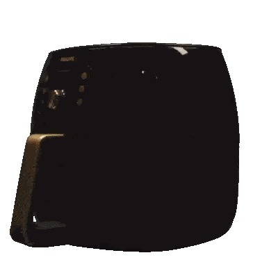 Black Philips Air Fryer with Gold Handle