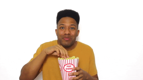 Black Prez Popcorn Eating GIF