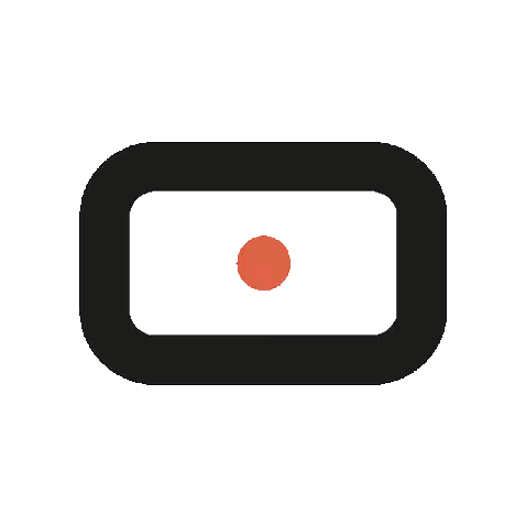 Black Rectangle With Red Circle