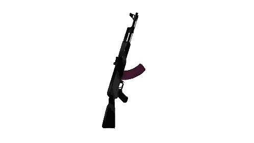Black Rifle With Purple Barrel