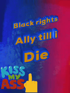 Black Rights Ally Tilli Die Poster GIF