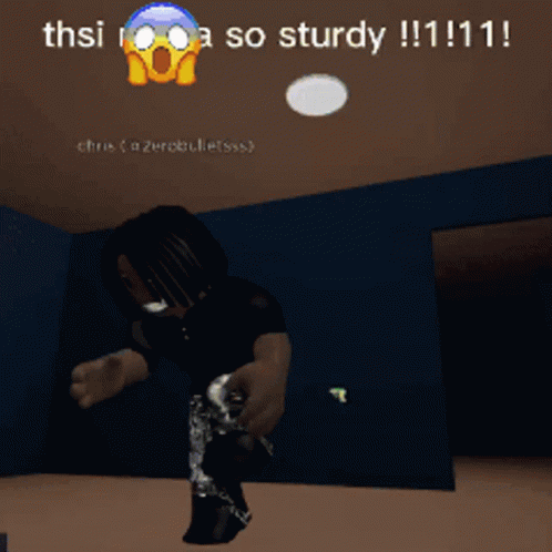 Black Roblox Character Sturdy Dances GIF