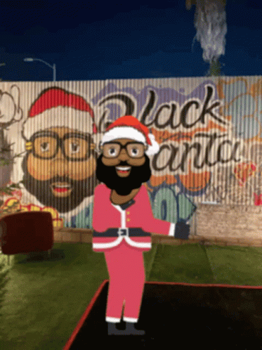 Black Santa Christmas GIF