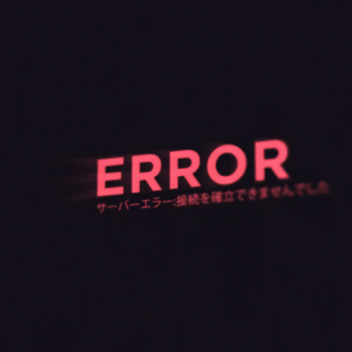 Black Screen Error Warning GIF