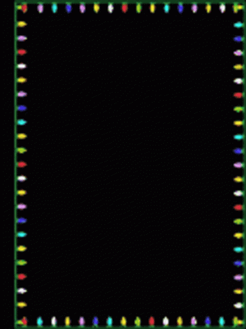 Black Screen Glittery Border GIF