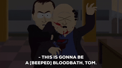 Black Screen Southpark Intense Scene GIF