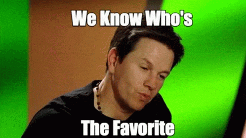 Black Shirt Man Face We Know Who's Favorite GIF