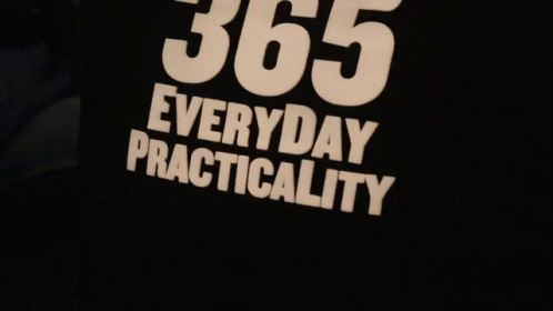 Black Shirt Saying 365 Everyday Practicality