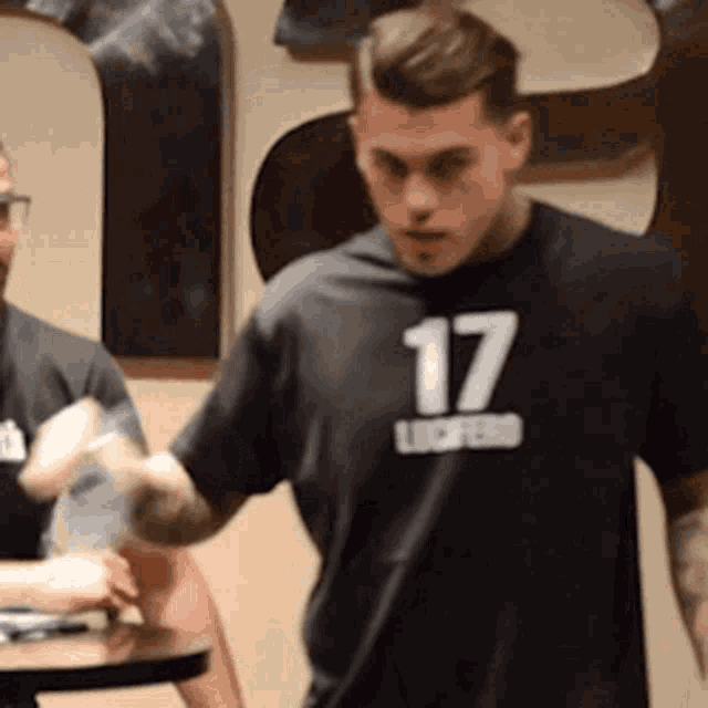 Black Shirt Stephen James Bottle GIF