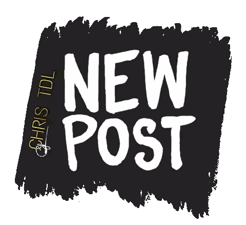 Black Sign Saying New Post