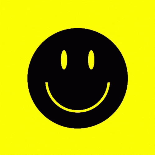Black Smiley Face GIF