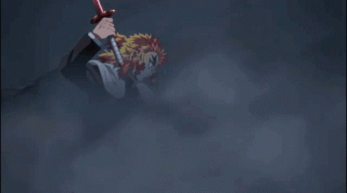 Black Smoke Rengoku Death GIF