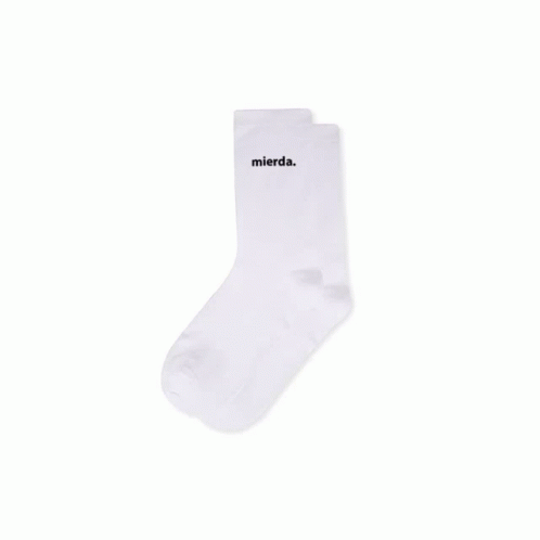 Black Socks Saying Mierda