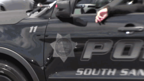 Black South San Francisco Police Car Number 11